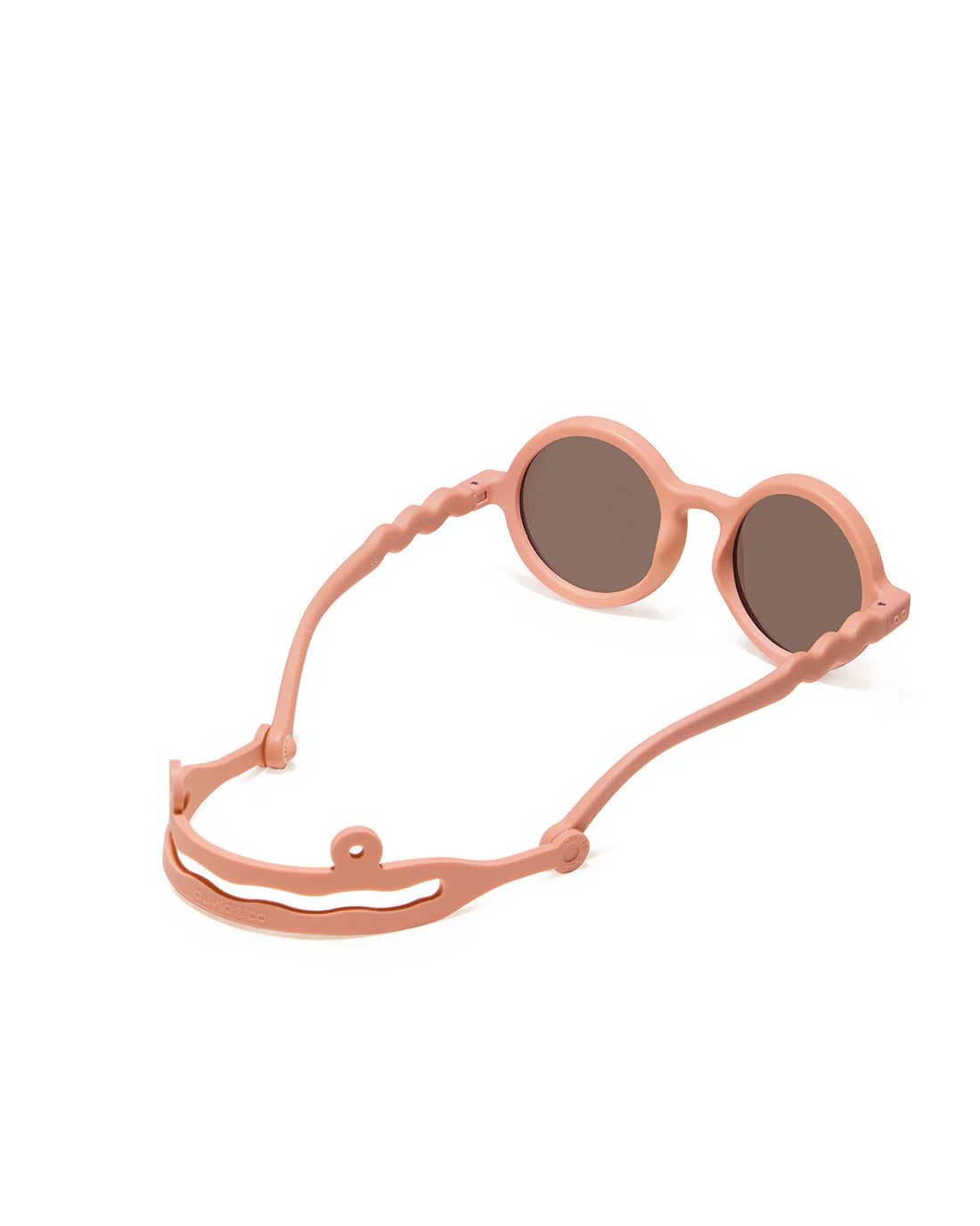 Occhiali da sole rotondi baby rosa Fig Pink 1-3 anni