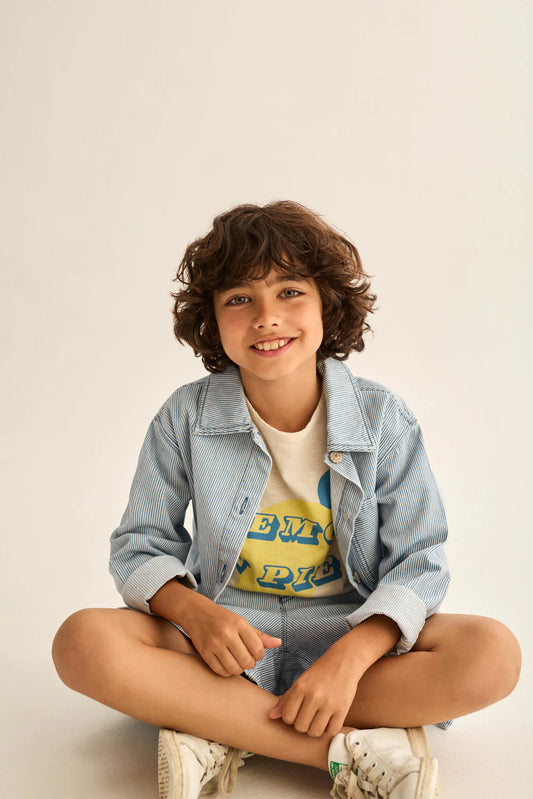 Giacca in denim a righe Ridge