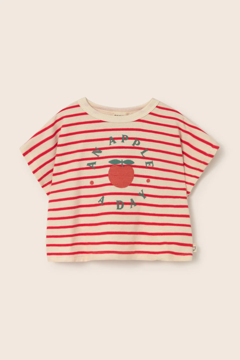 T-shirt in spugna a righe Selva