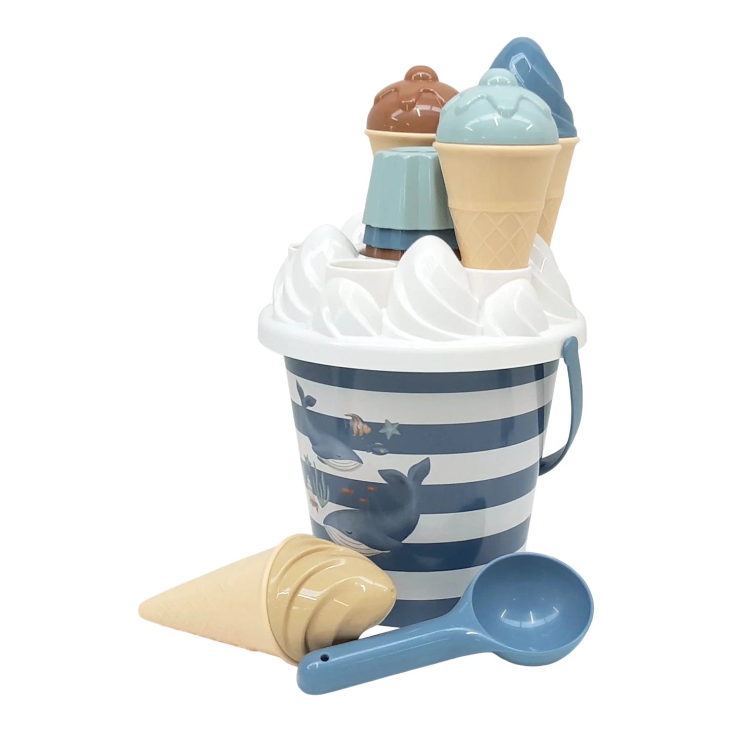 Ocean Dreams Blue beach bucket and ice cream set