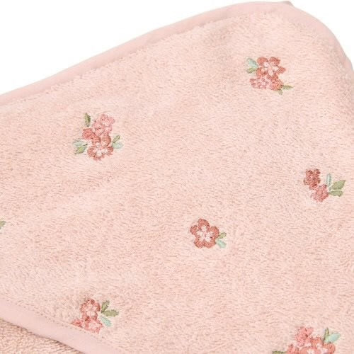 Accappatoio neonata rosa Fairy Garden 75x75