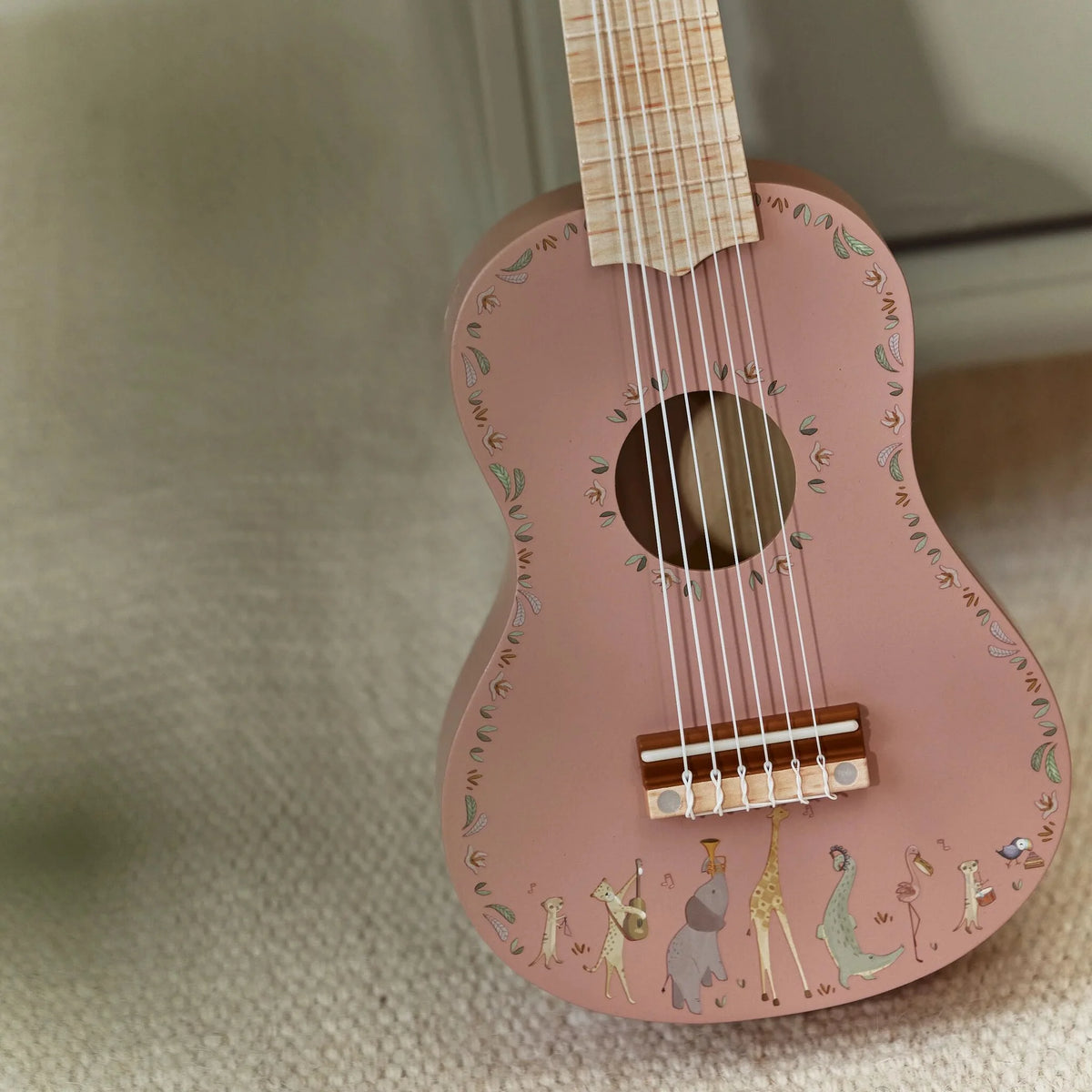 Chitarra rosa Safari Friends