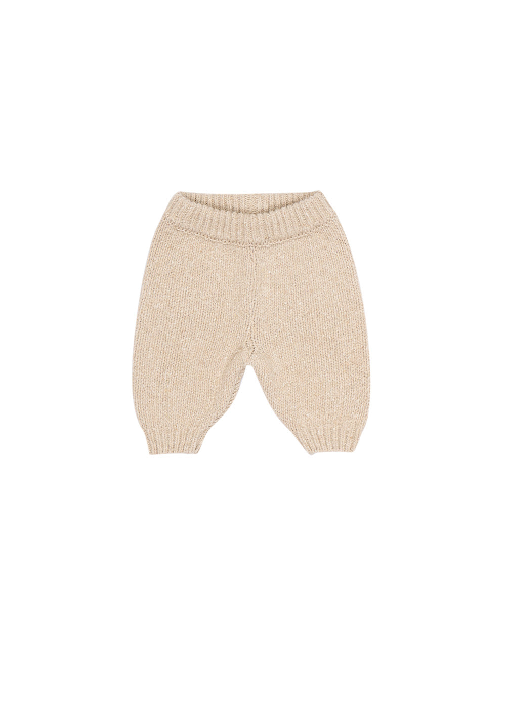 Completo cardigan e pantalone in lana baby sabbia Tirso