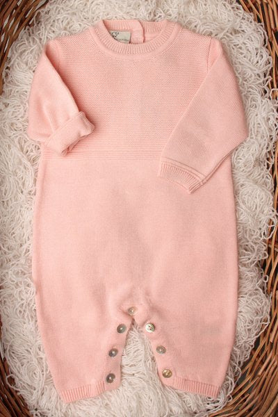 Tutina neonata rosa cotone bio 