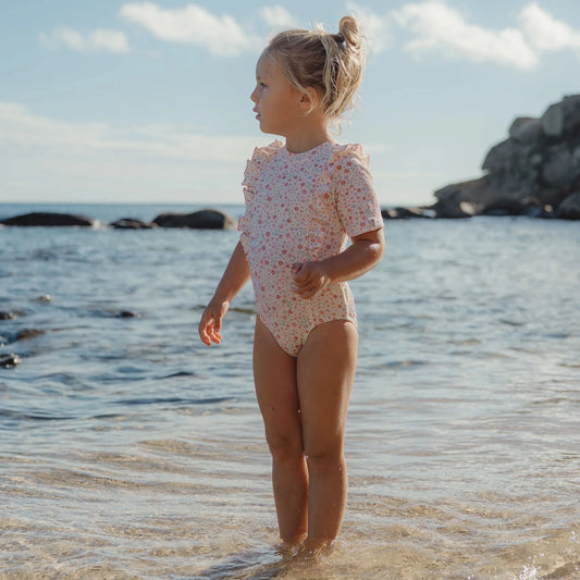 Costume da bagno maniche corte fiorato Dreamy Flowerfield