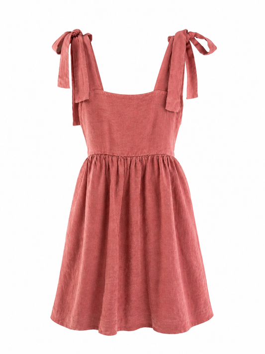 Abito in lino Pink Blush