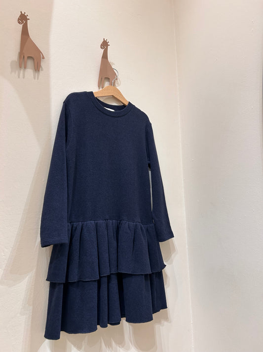 Abito caldo cotone blu