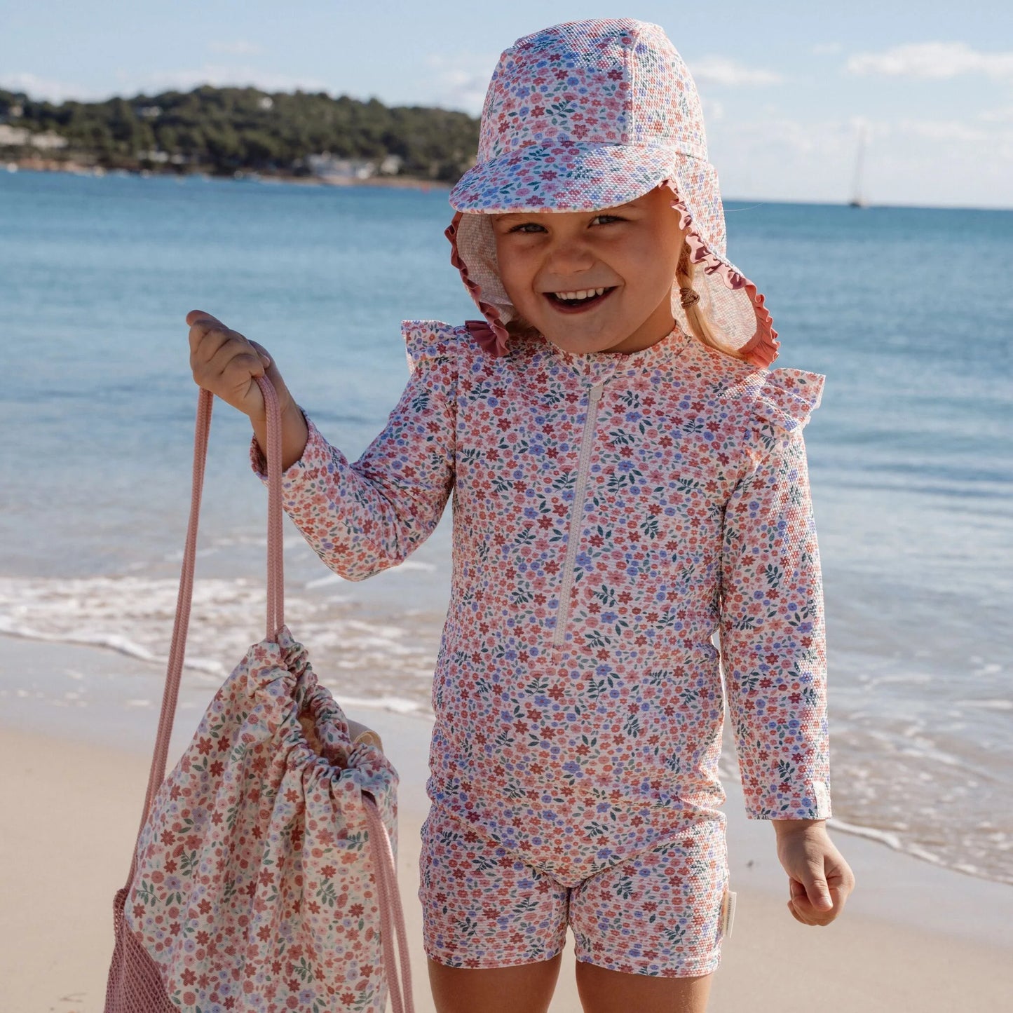 Cappellino solare anti UV Dreamy Flowerfield