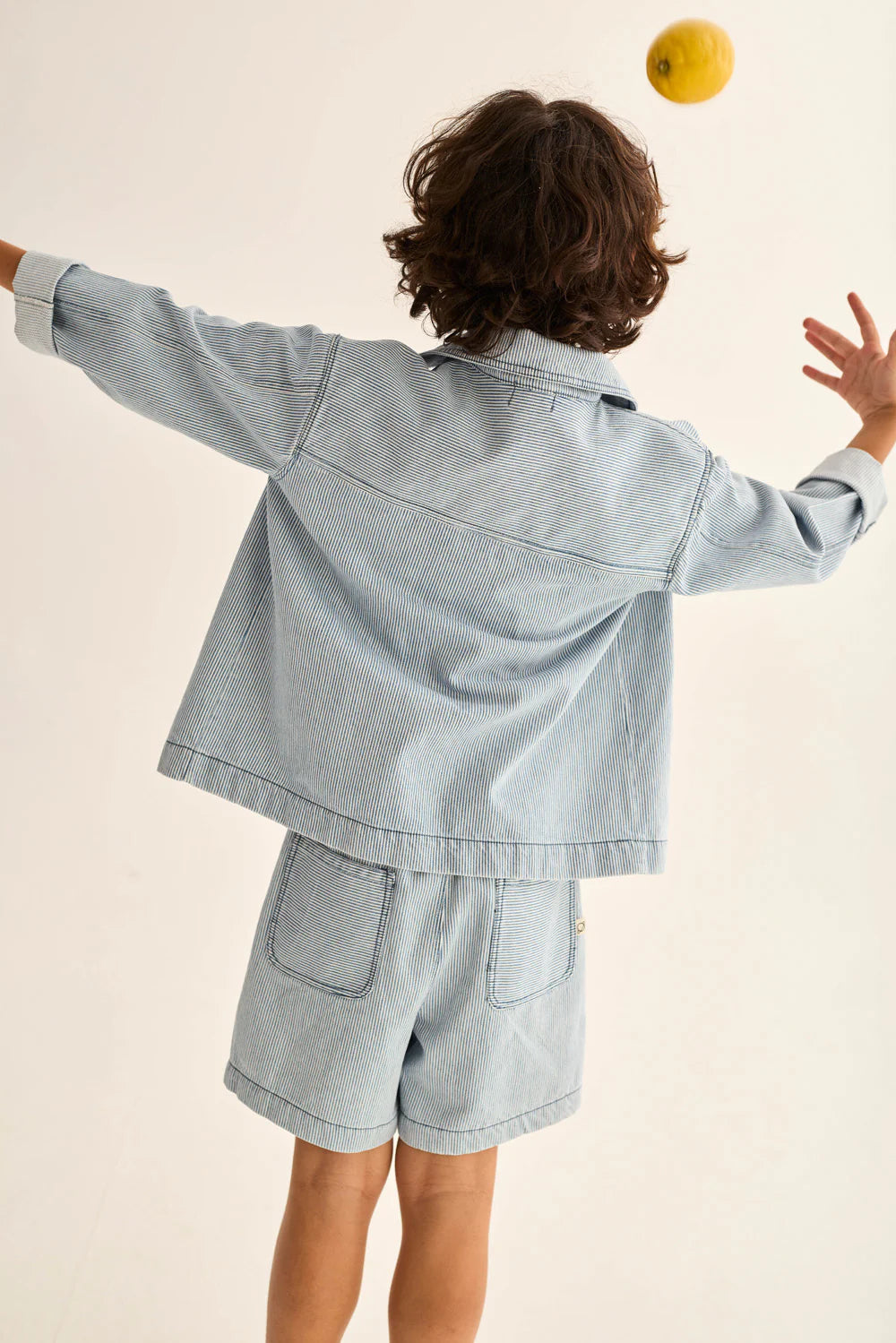 Giacca in denim a righe Ridge