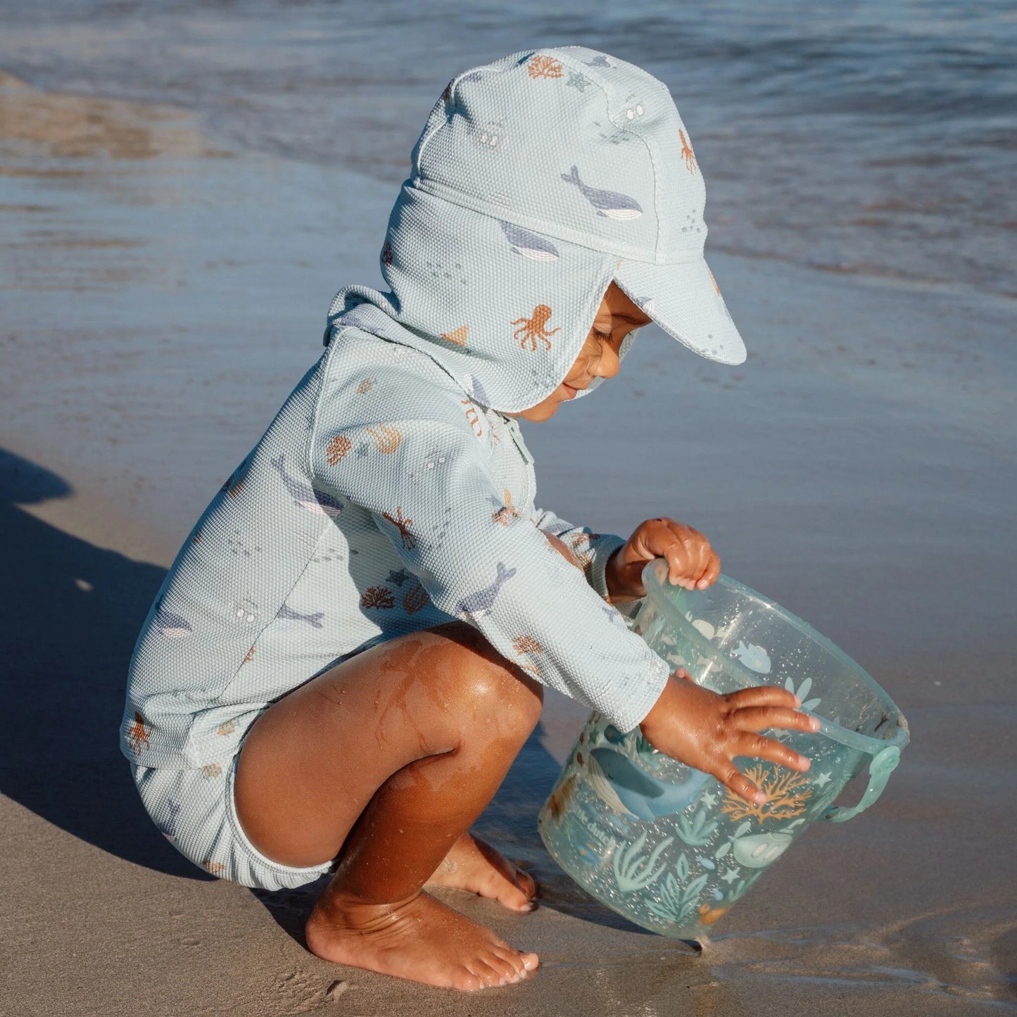 Cappellino solare anti UV Ocean Friends