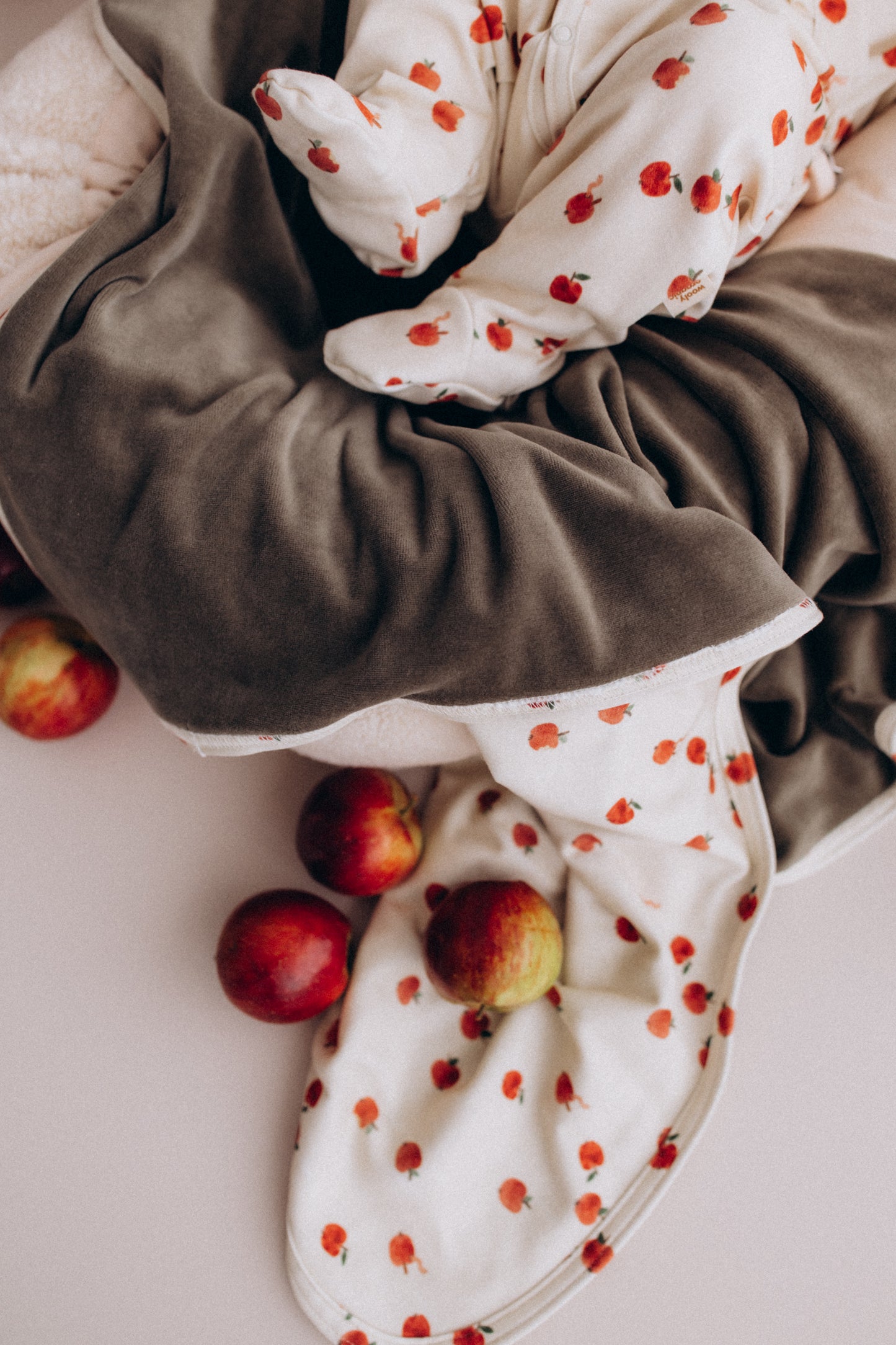 Coperta reversibile Apple cotone BIO