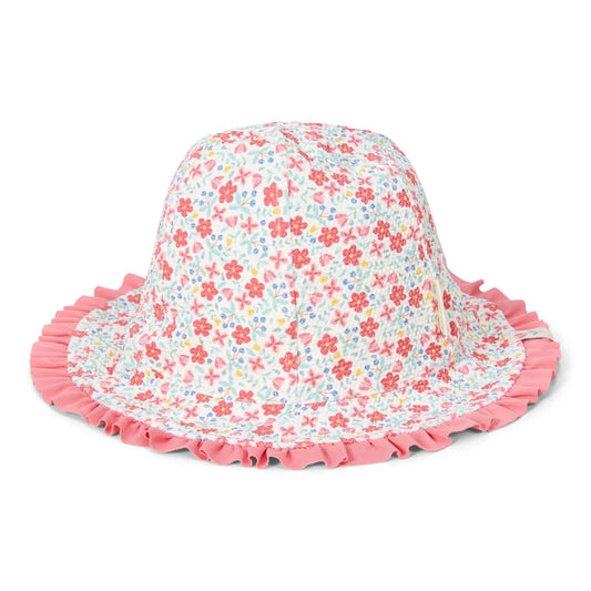 Cappellino reversibile fiori rosa Sunny Flower