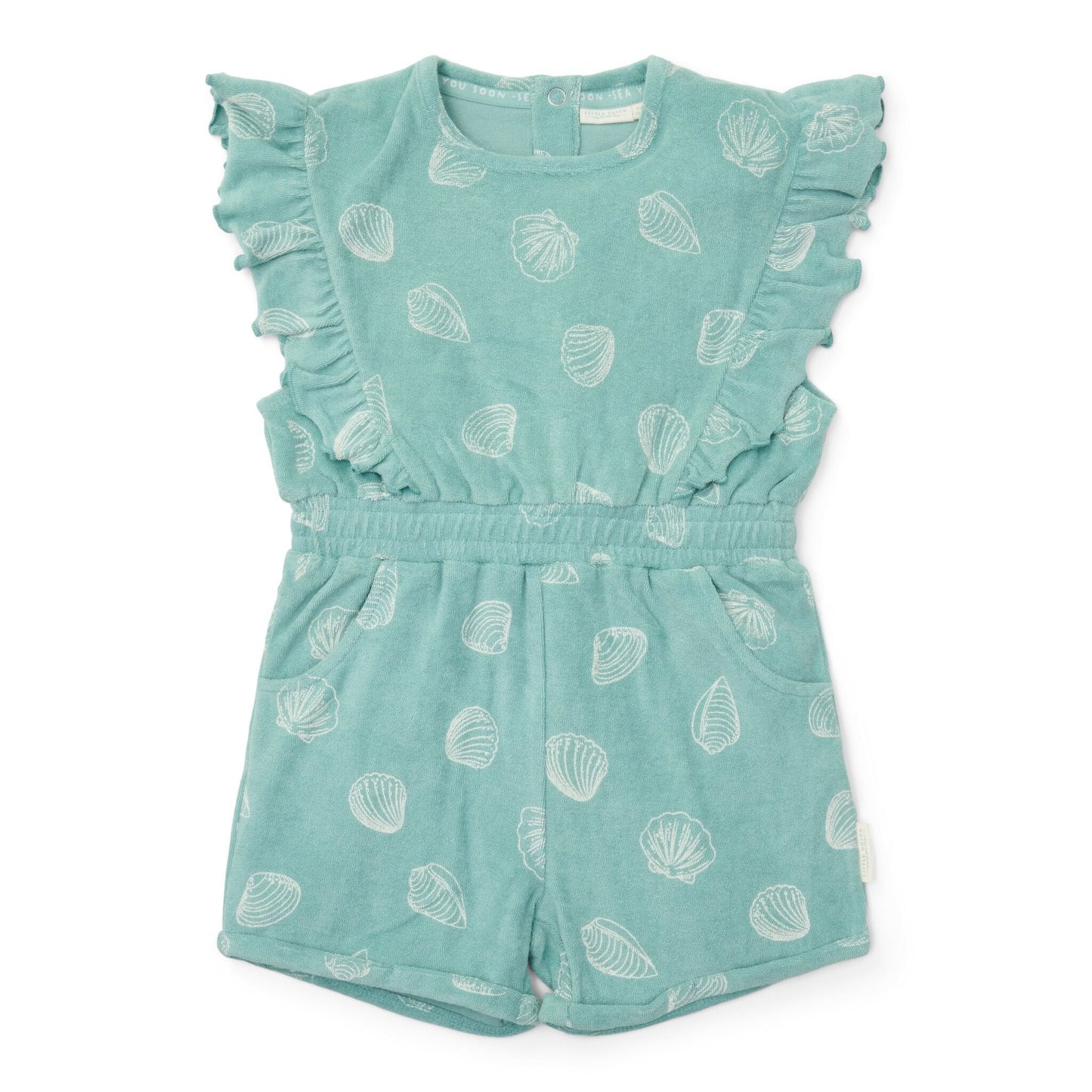 Tuta intera bambina conchiglie verde
