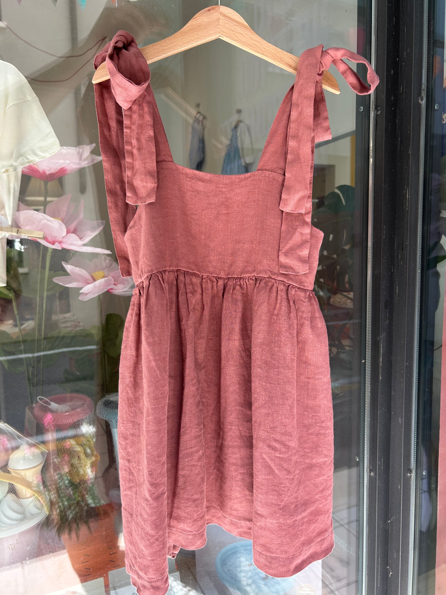 Abito in lino Pink Blush