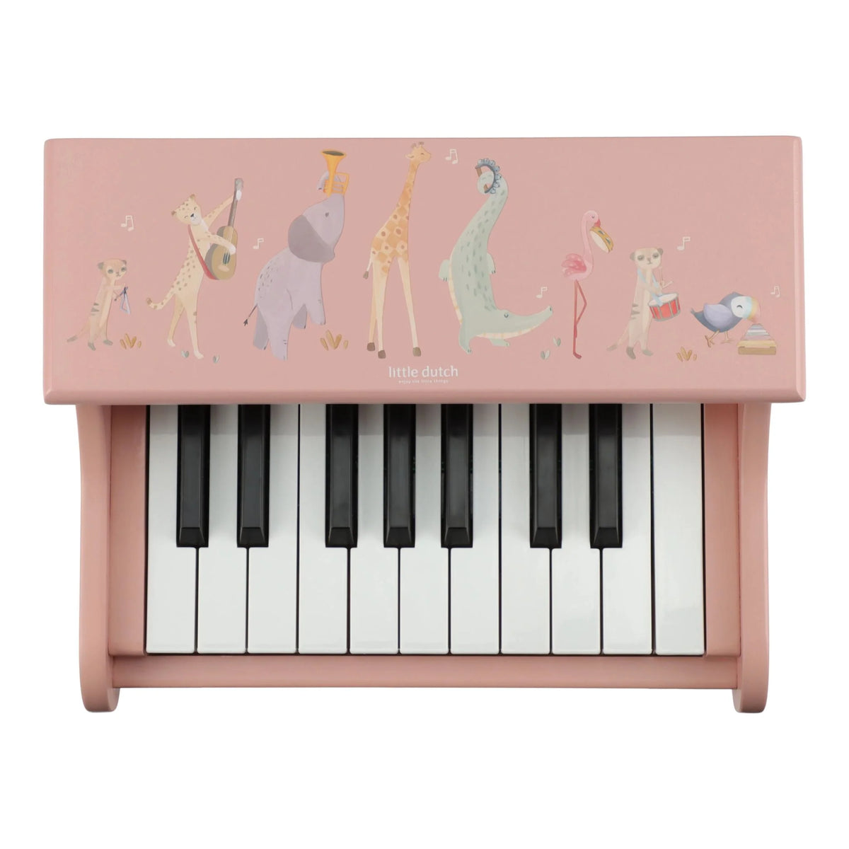 Piano in legno rosa Safari Friends