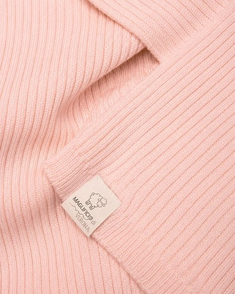 Sciarpa rosa pura lana merino
