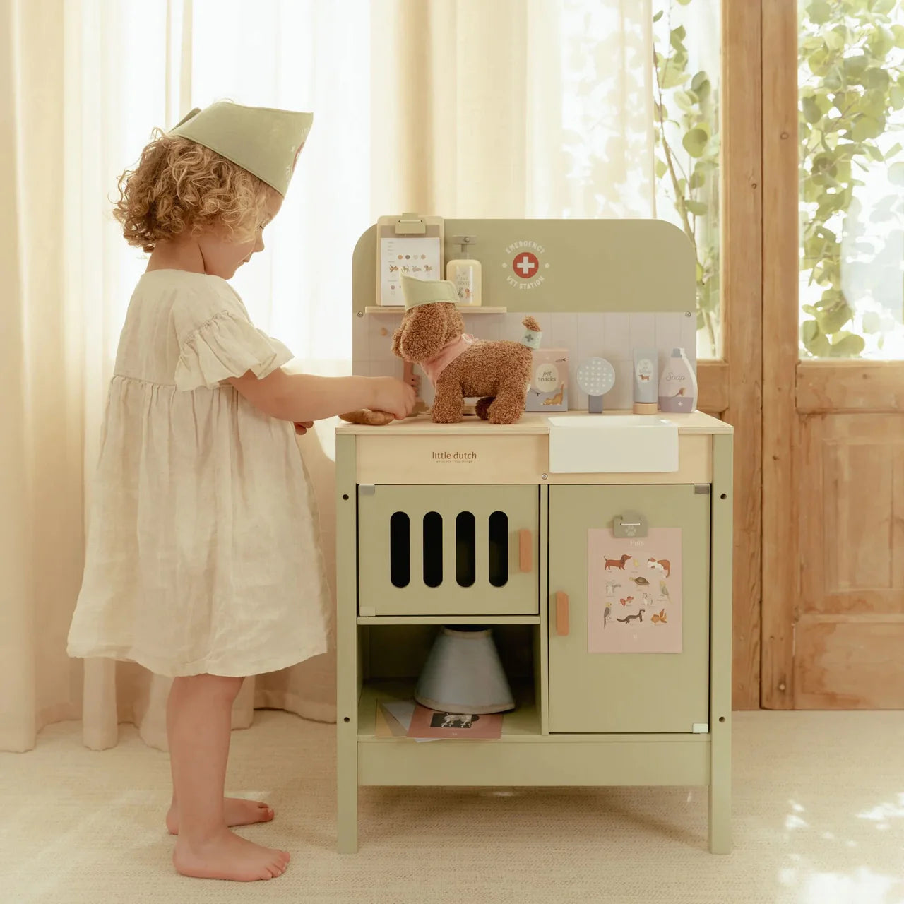 Banco del veterinario in legno