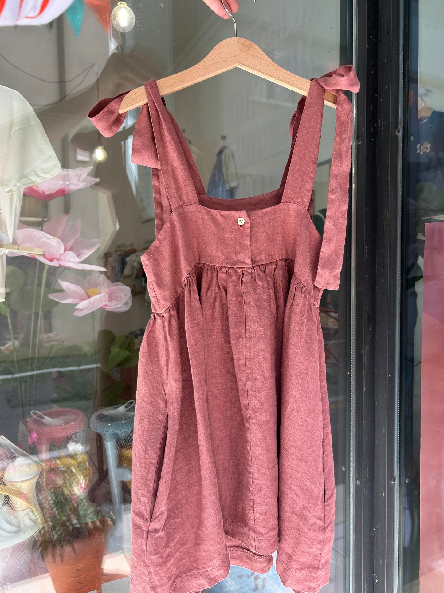 Abito in lino Pink Blush