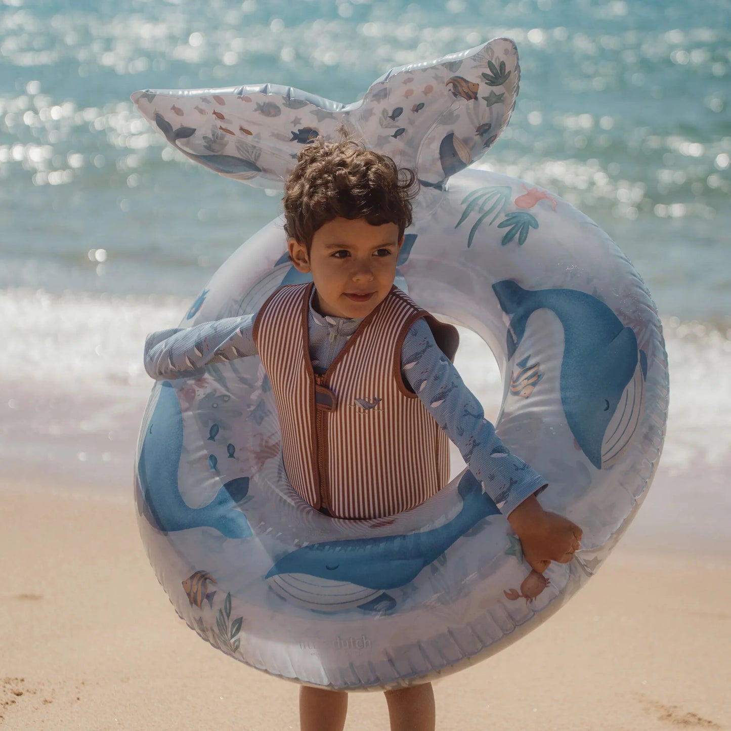 Ciambella gonfiabile blu Ocean World 91 cm