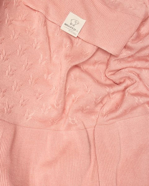 Copertina rosa puro bamboo e cotone bio