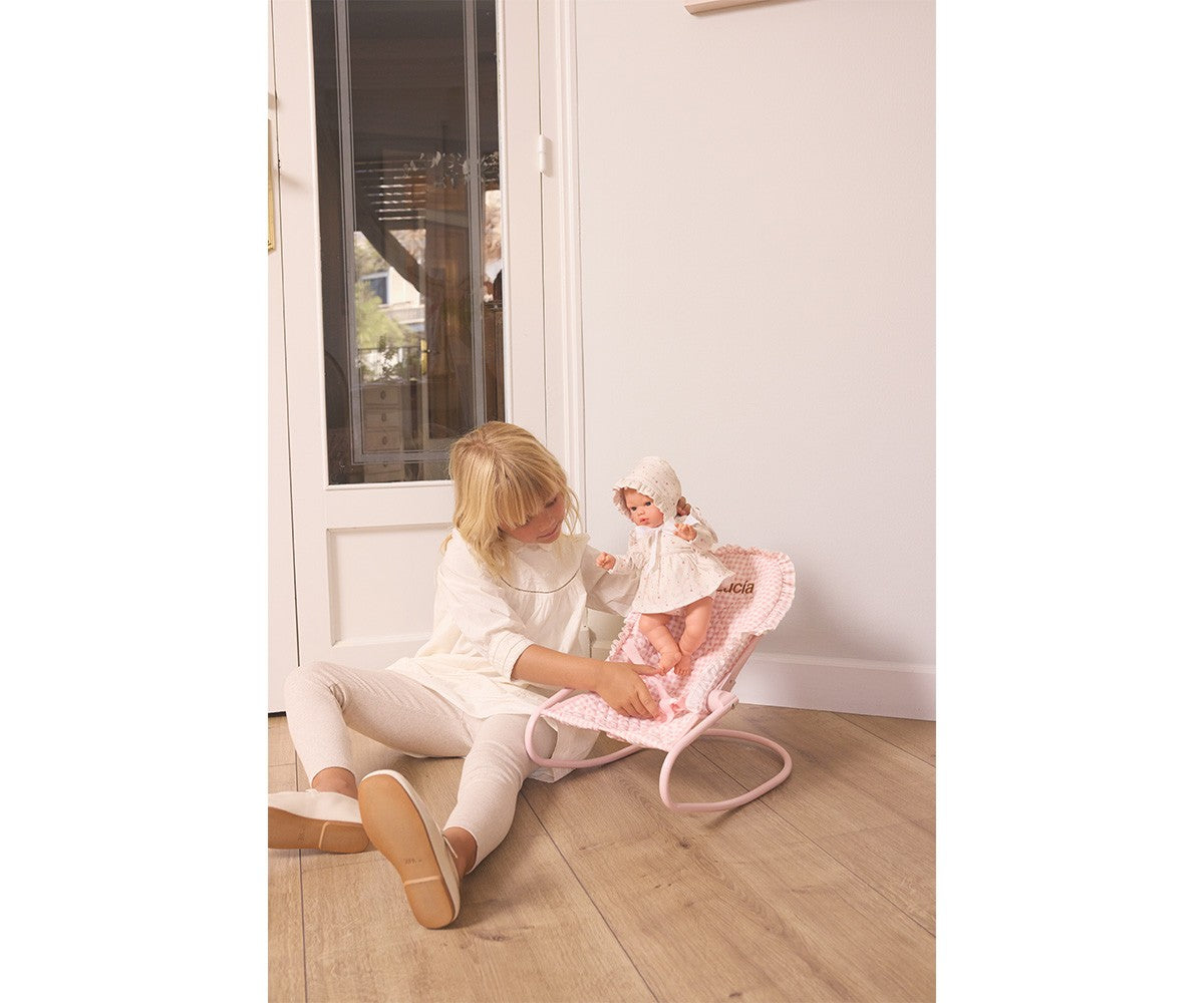 Sdraietta per bambole Vichy