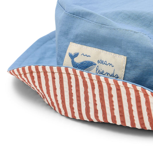 Cappello pescatore reversibile Ocean Blue