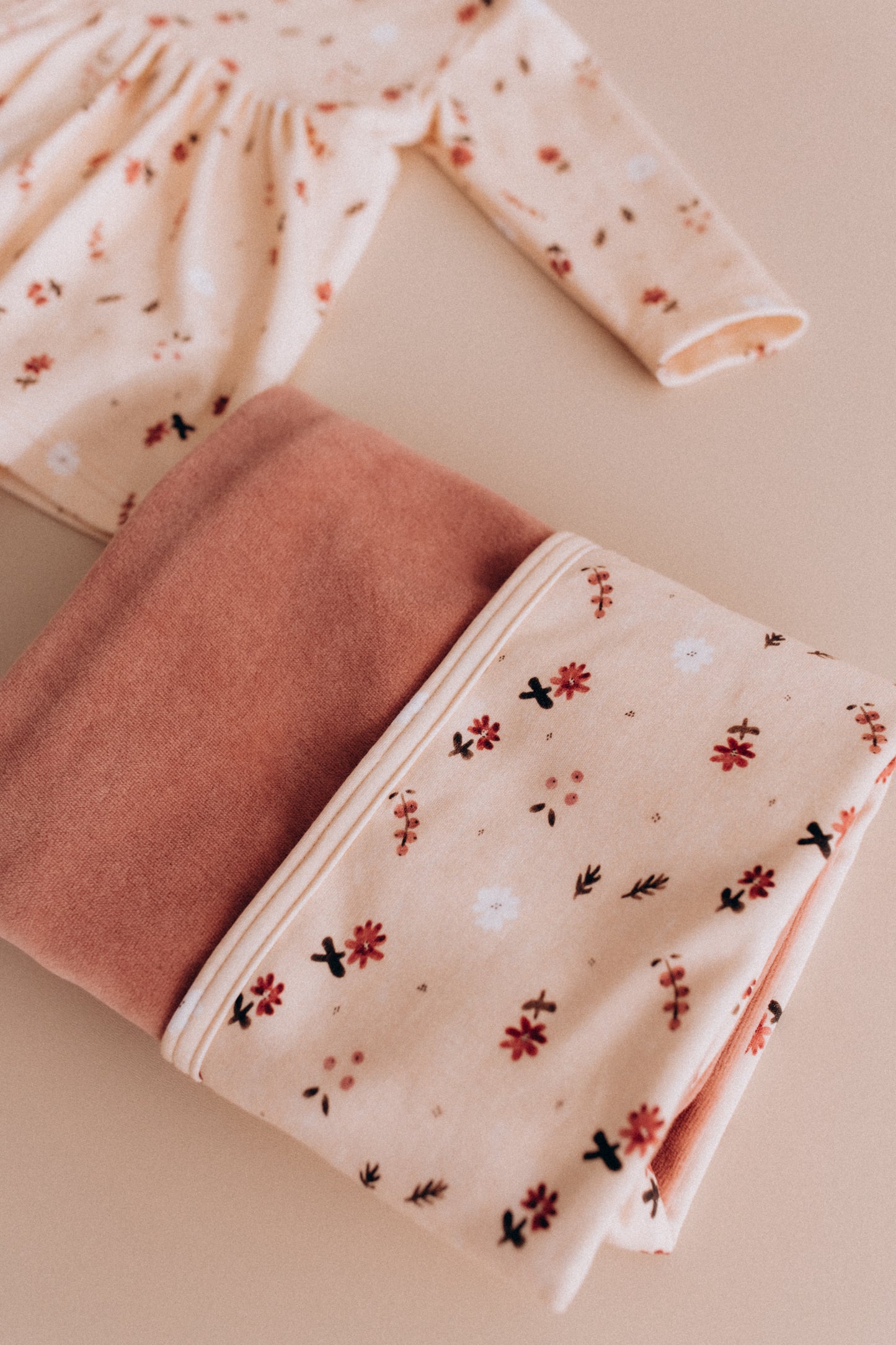 Coperta reversibile Flora cotone BIO