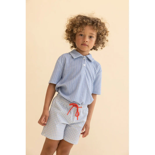 Costume da bagno vichy azzurro Ocean