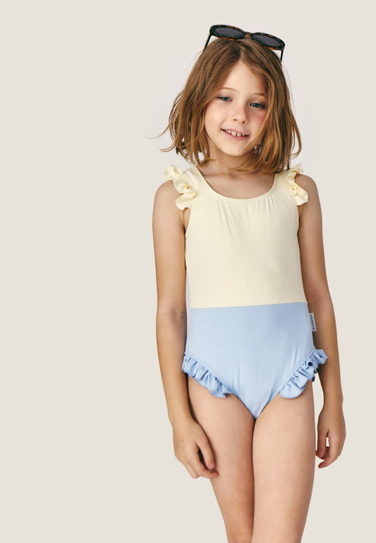 Costume da bagno intero azzurro Angelina