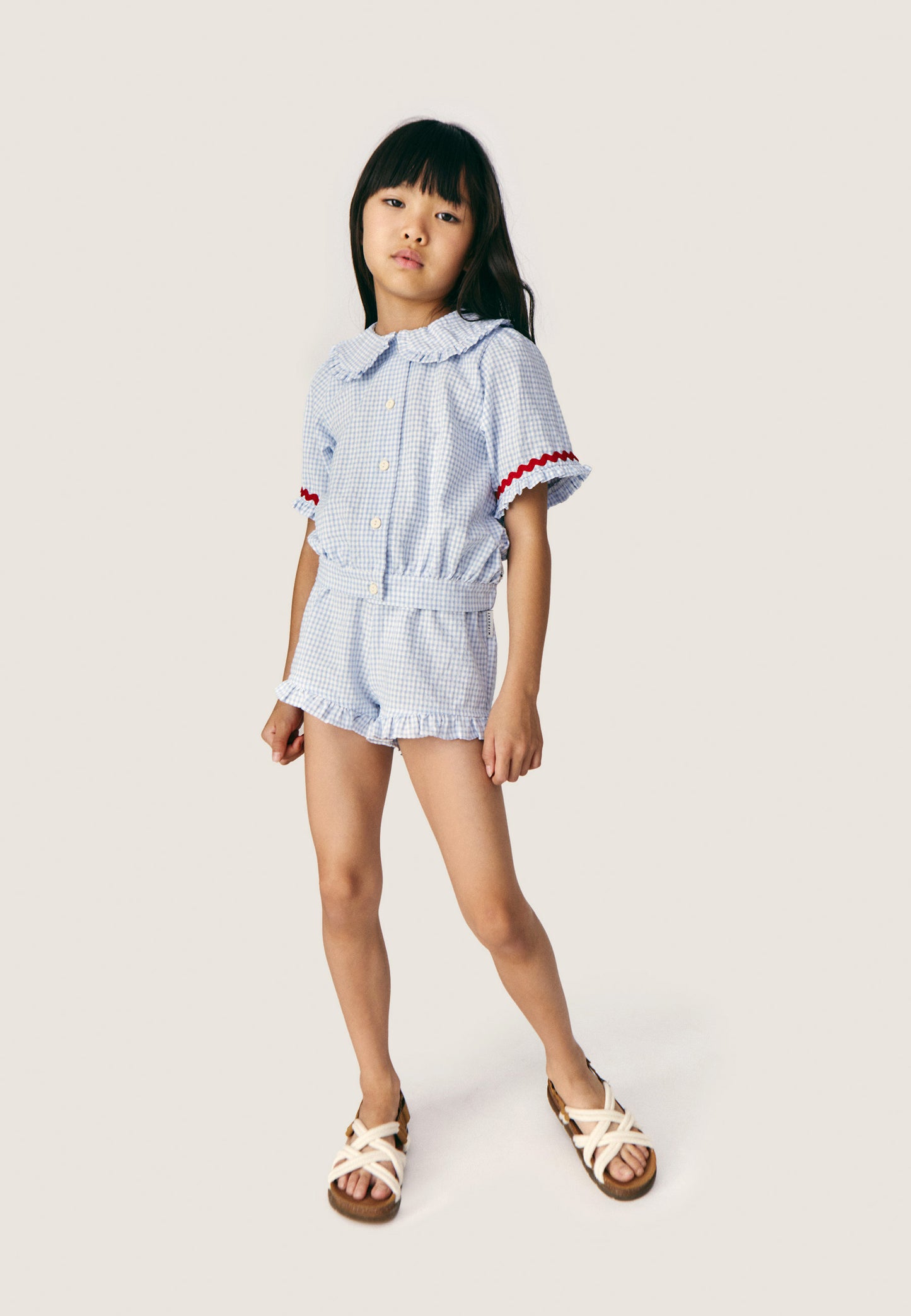 Shorts vichy azzurro Colette