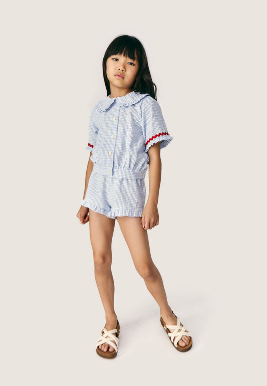 Shorts vichy azzurro Colette