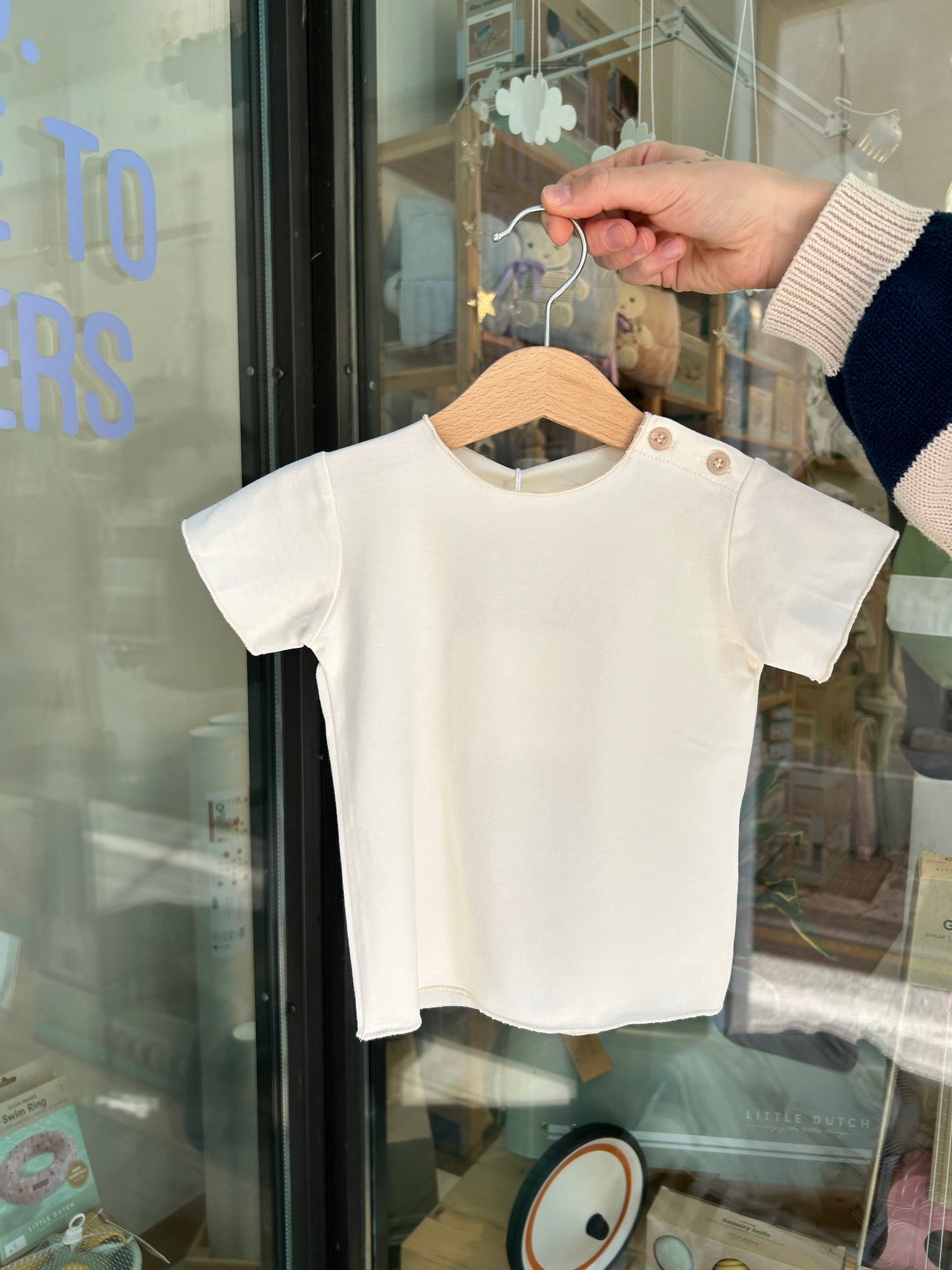 T-shirt Pirlo en jersey écru