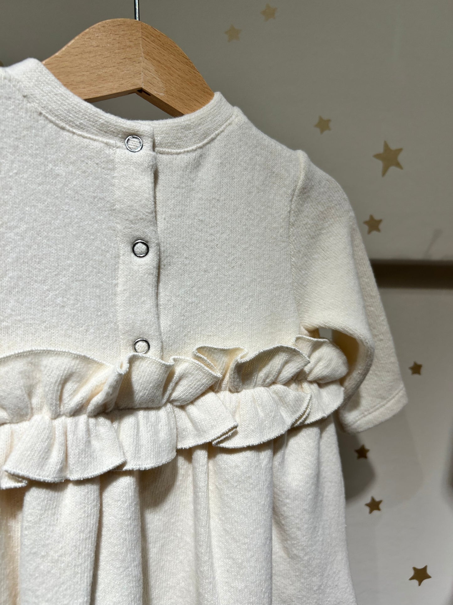 Abito baby caldo cotone avorio