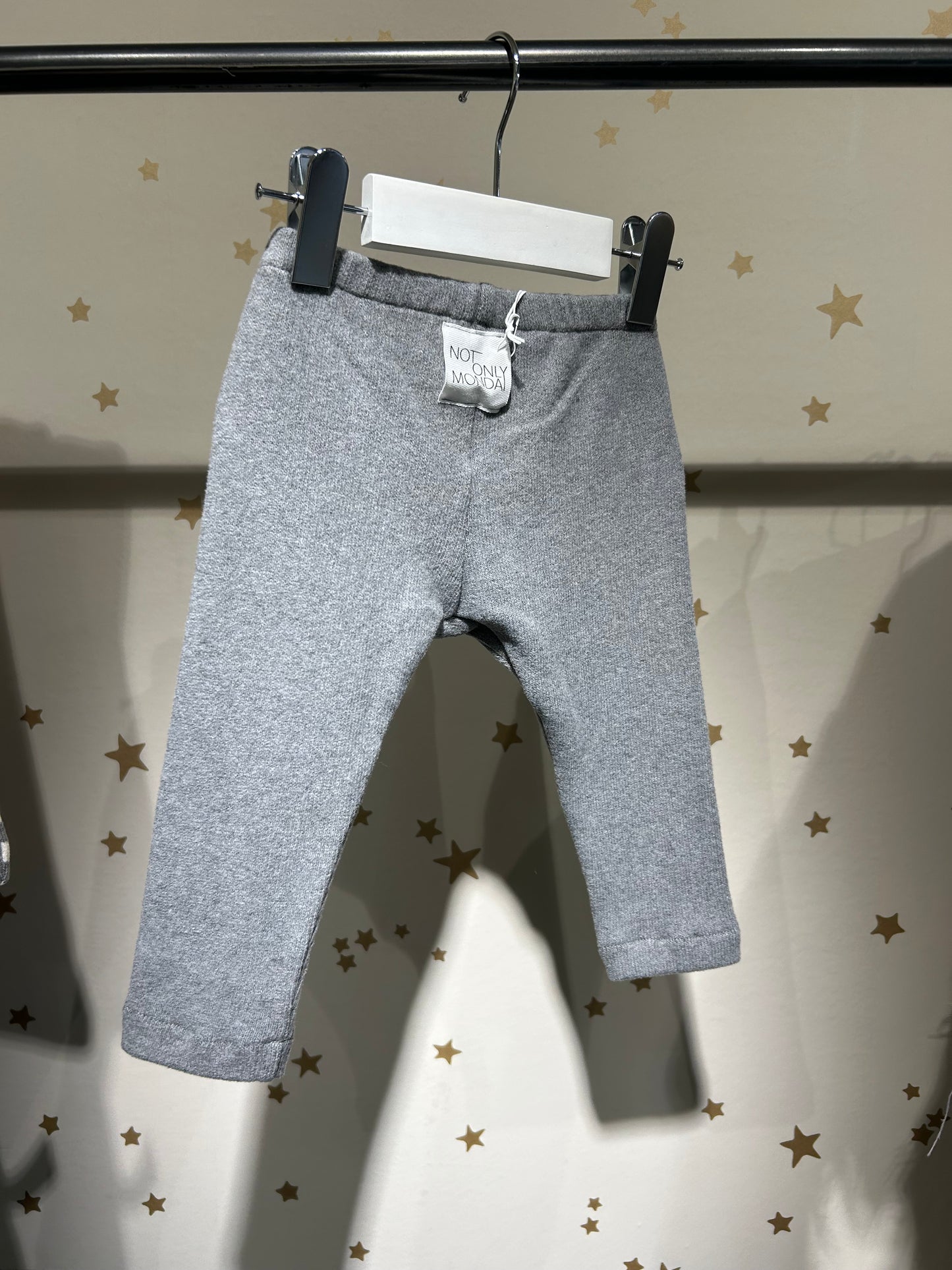 Leggings Rosso caldo cotone grigio