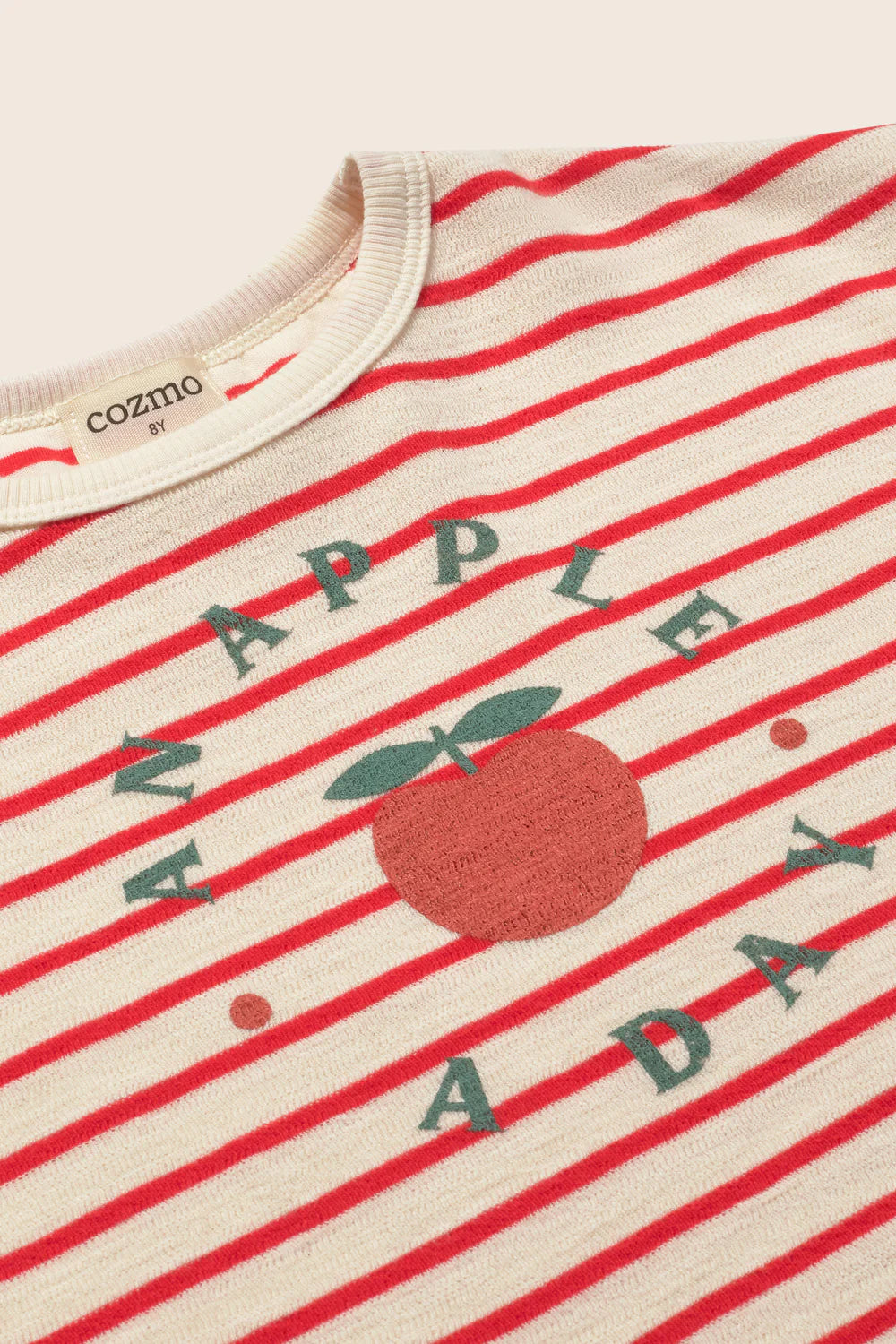 T-shirt in spugna a righe Selva