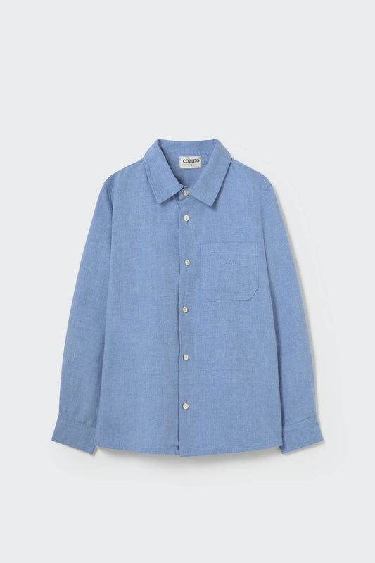 Camicia flanella azzurro Turin