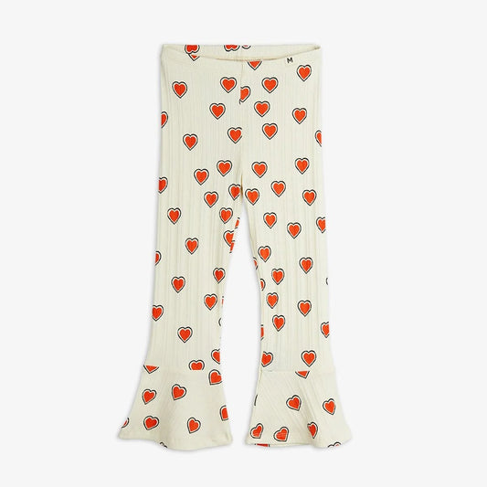 Pantalone svasato cuoricini