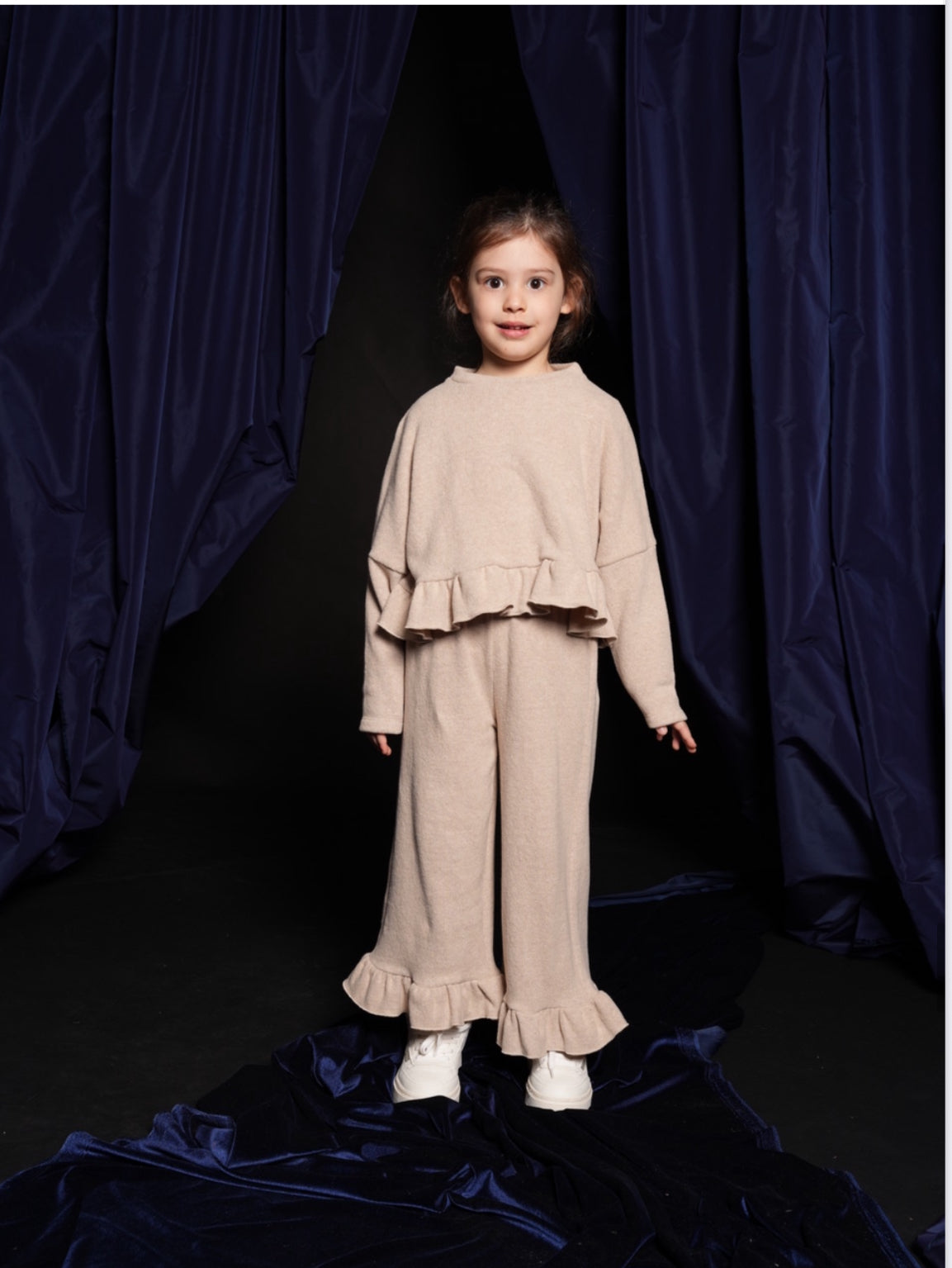 Pantalone con balze betulla, caldo cotone