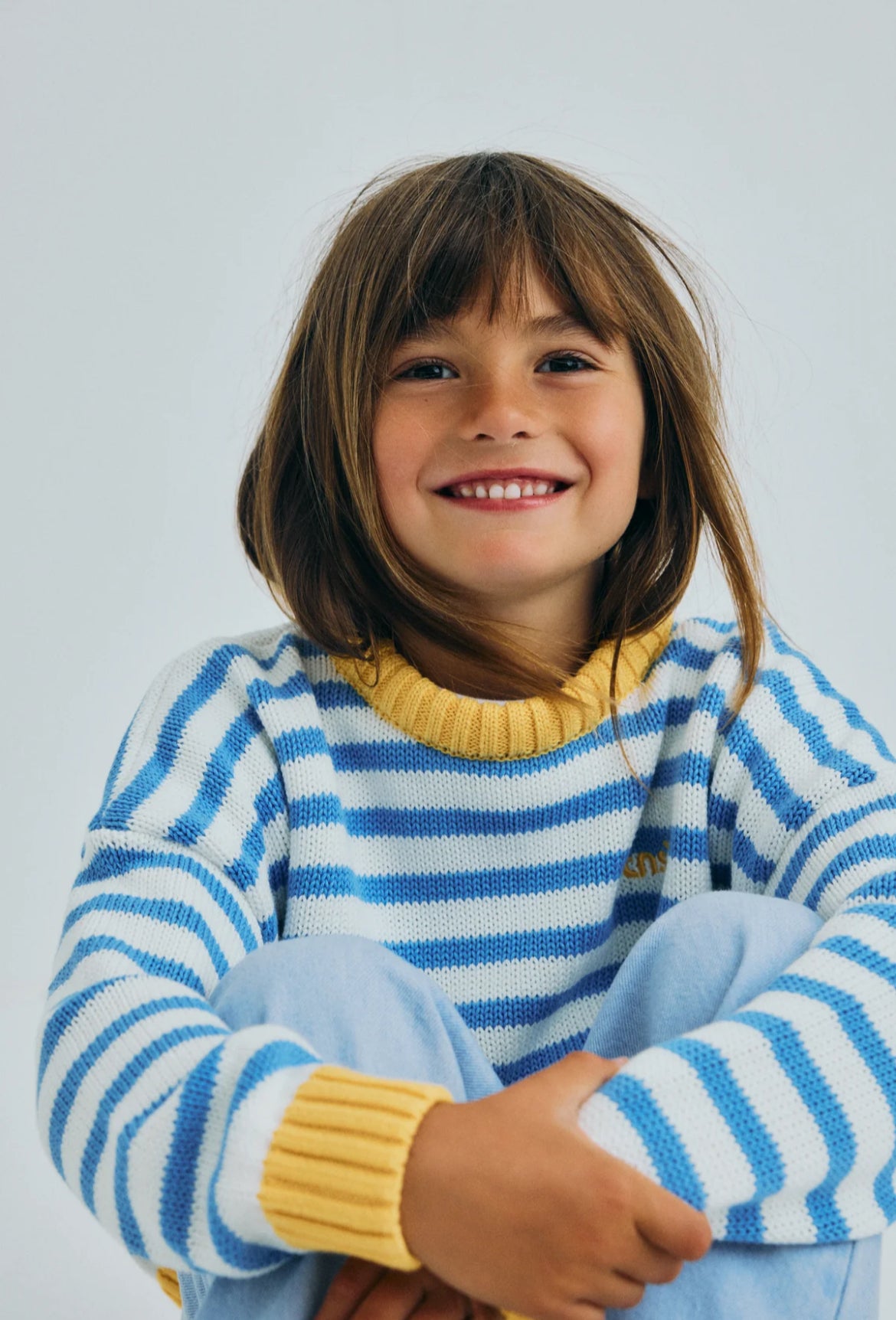 Maglione righe azzurre Marigold