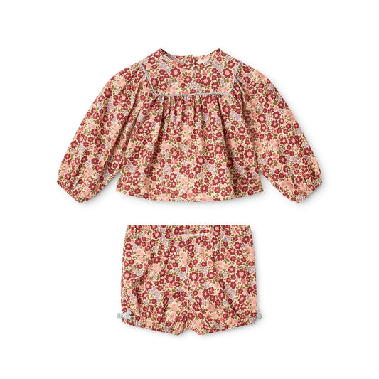 Completo blusa e culotte fiori Madeine