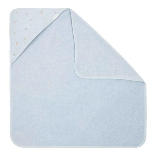 Accappatoio neonato blu Forest Friends 75x75