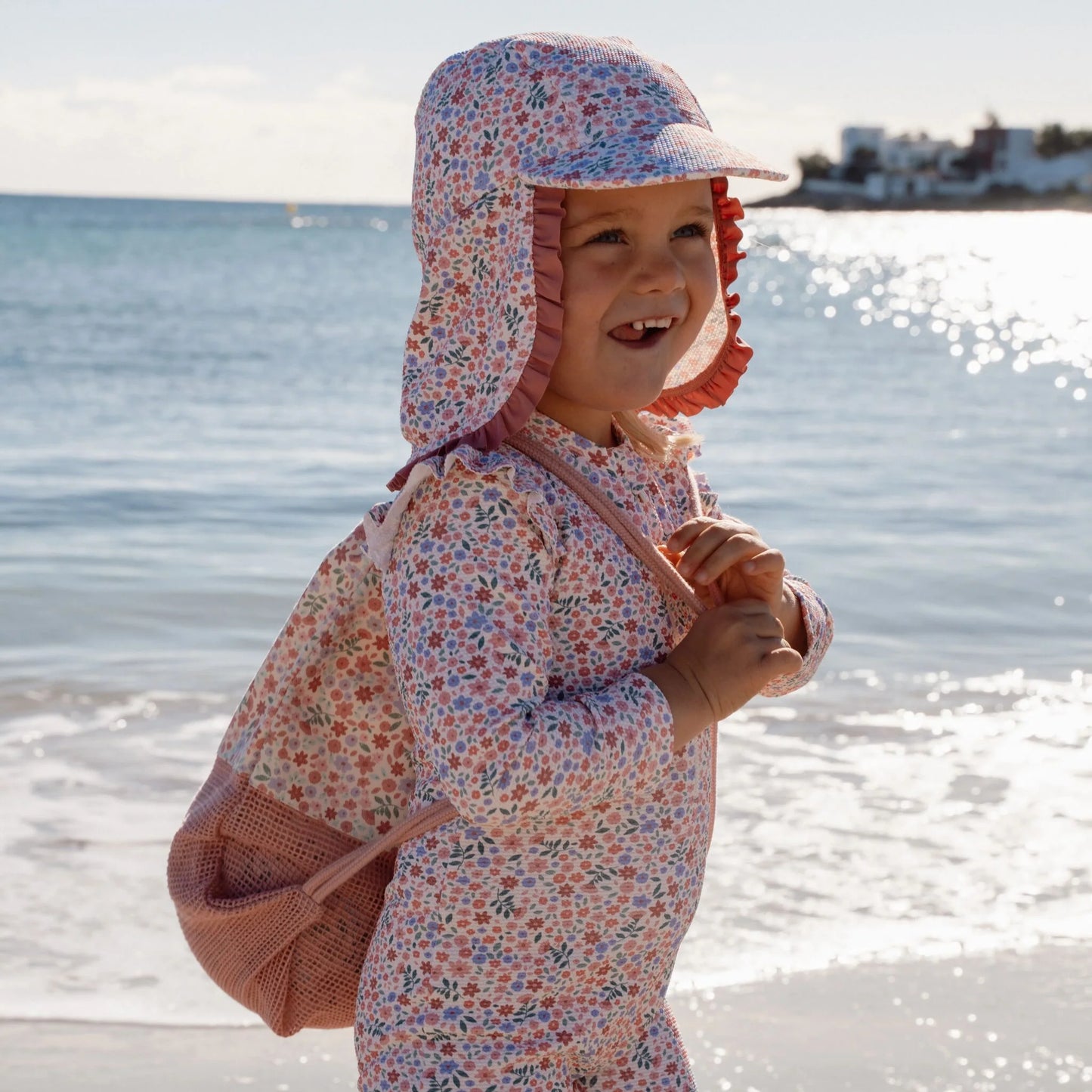 Cappellino solare anti UV Dreamy Flowerfield