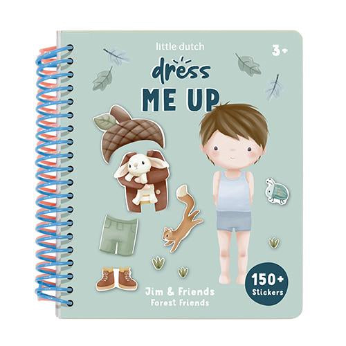 Libro con stickers Dress me up Forest Friends