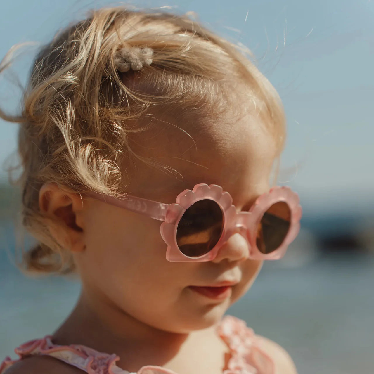 Occhiali da sole rosa Shell Mermaid