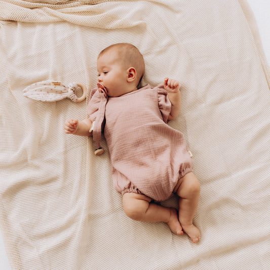 Pagliaccetto in mussola rosa