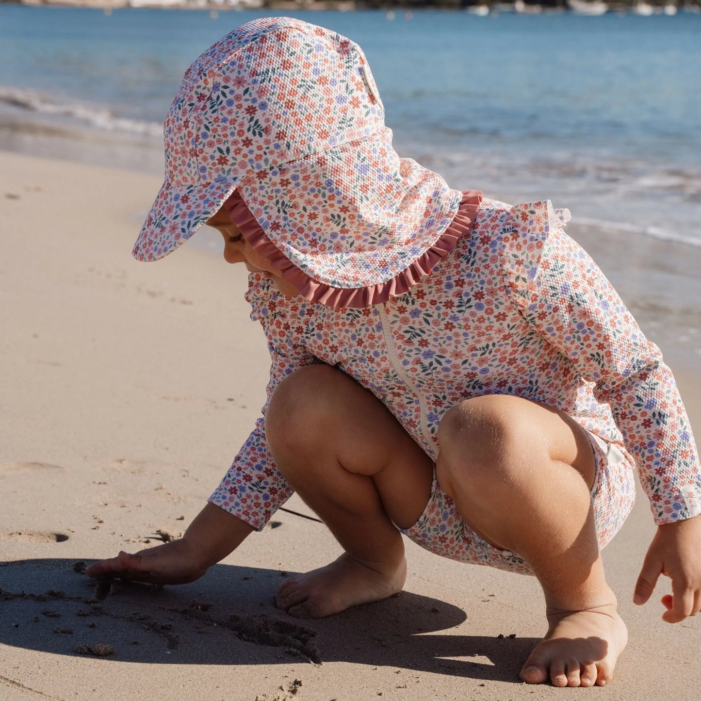 Cappellino solare anti UV Dreamy Flowerfield