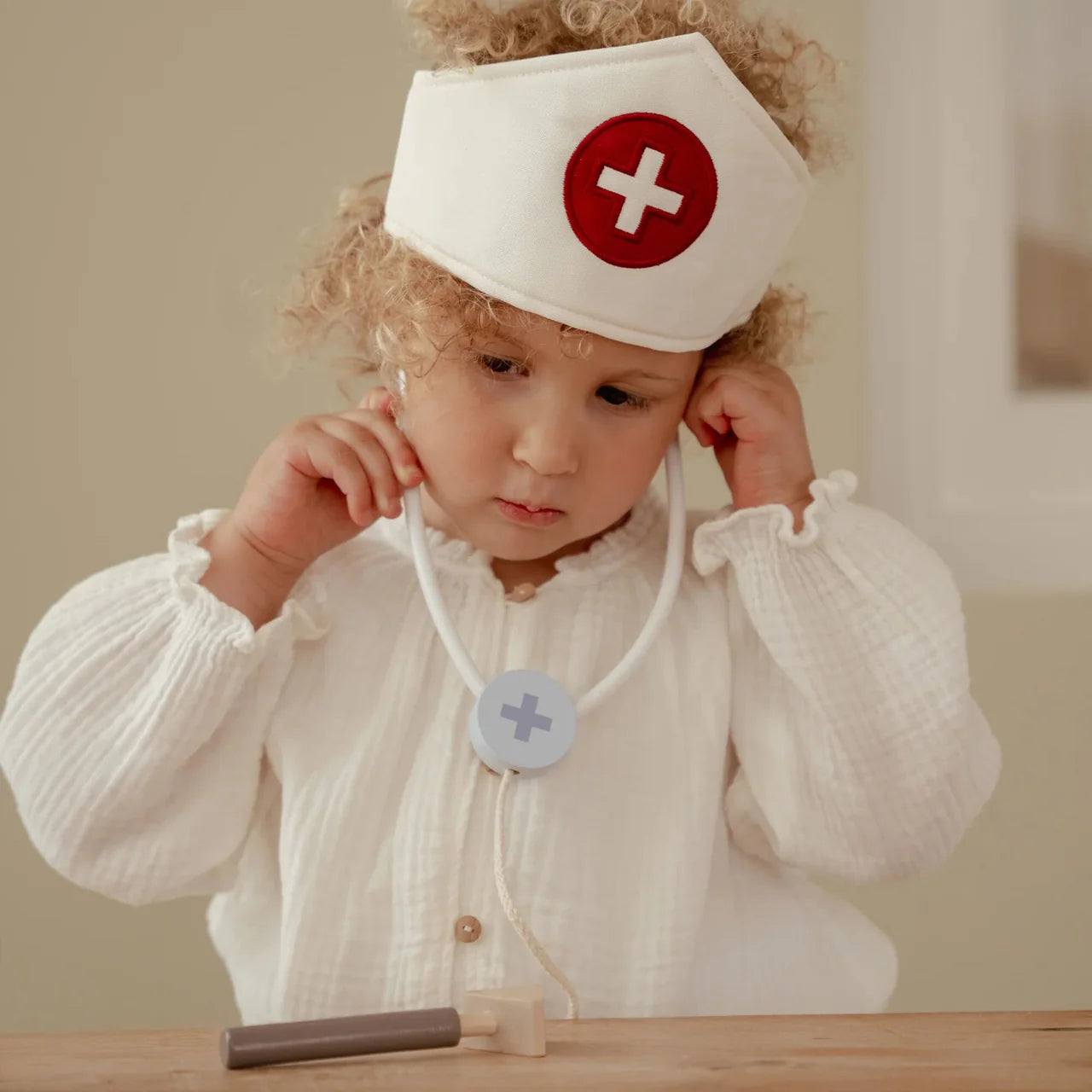 Borsa del dottore con giochi in legno