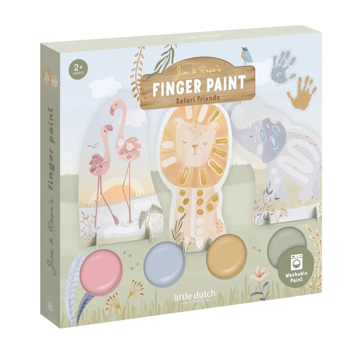 Set pittura con le dita Safari Friends
