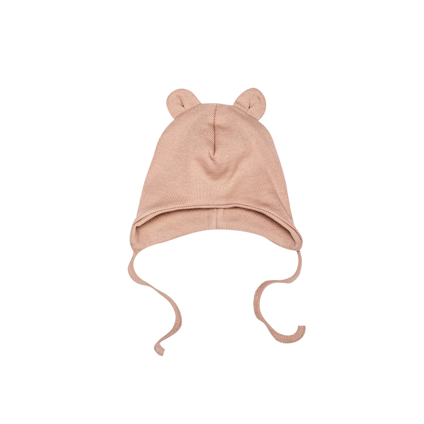 Cuffietta neonato orecchie orso rosa