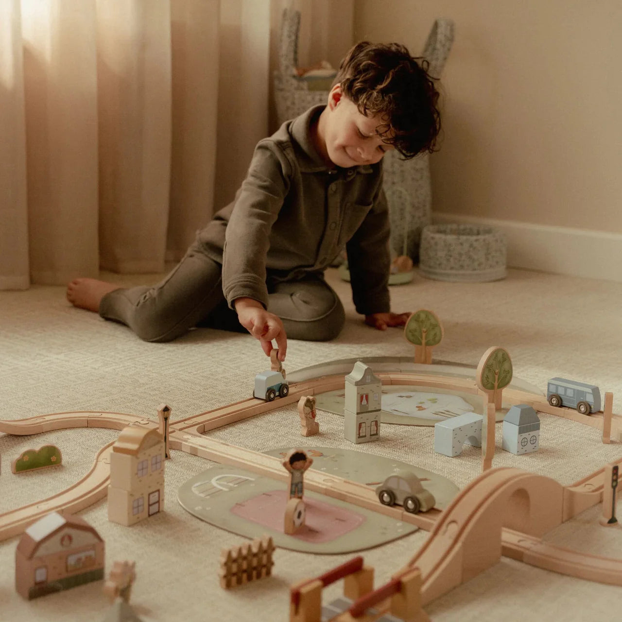 Treno in legno xl 114 pezzi